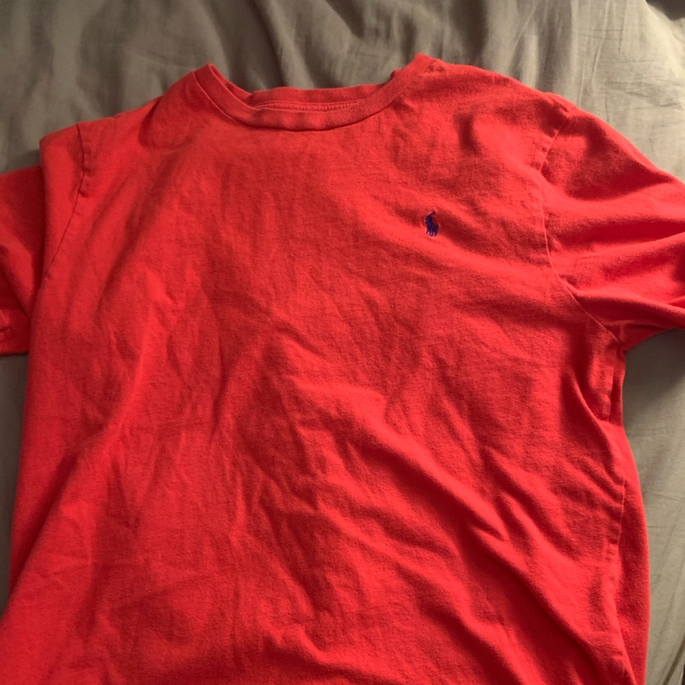 Boys XL T-shirt Orange-Red Polo Ralph Lauren